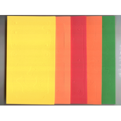 Foam for Set 3150 - Complete Set of 5 Sheets, Unpunched Foam for Set 3150 - Complete Set of 5 Sheets, Unpunched