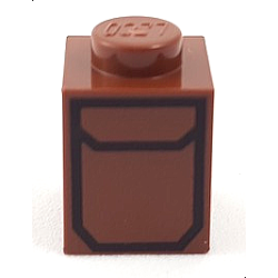 Brick 1 x 1 with Pocket Pattern
