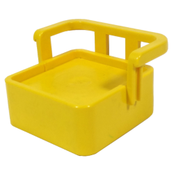 Duplo, Furniture Chair without Studs with Rail Back Duplo, Furniture Chair without Studs with Rail Back