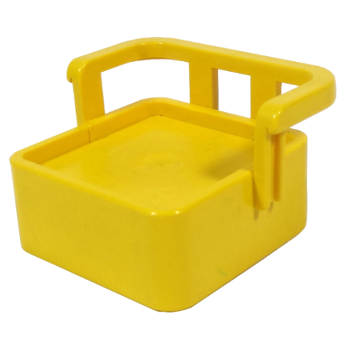 Деталь LEGO dupseatold Duplo, Furniture Chair without Studs with Rail Back