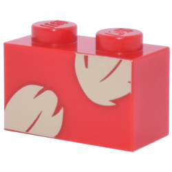 Brick 1 x 2 with Tan Palm Leaves Pattern (Lilo Dress) Brick 1 x 2 with Tan Palm Leaves Pattern (Lilo Dress)