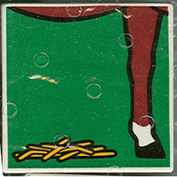 Duplo, Tile 2 x 2 x 1 with Horse Mosaic Picture 17 Pattern