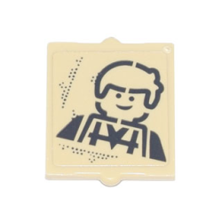 Glass for Window 1 x 2 x 2 Flat Front with Male Minifigure Wearing Striped Vest Pattern (Sticker) - Set 70840 Glass for Window 1 x 2 x 2 Flat Front with Male Minifigure Wearing Striped Vest Pattern (Sticker) - Set 70840