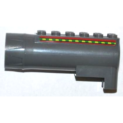 Air Blast Launcher Receiver (Racers) with Red Lines and Green and Lime Stripes Pattern on Both Sides (Stickers) - Set 7967 Air Blast Launcher Receiver (Racers) with Red Lines and Green and Lime Stripes Pattern on Both Sides (Stickers) - Set 7967