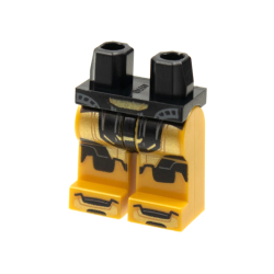 Hips and Pearl Gold Legs with Armor, Gold and Black Panels Pattern (Gamora)