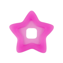 Clikits, Icon Accent Plastic Star 3 5/8 x 3 5/8 with Raised Border - Trans-Dark Pink Clikits, Icon Accent Plastic Star 3 5/8 x 3 5/8 with Raised Border - Trans-Dark Pink