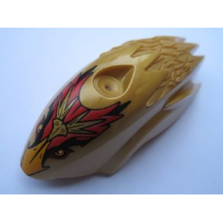 Flywheel Fairing Bird Shape with Bright Light Orange Beak Fluminox Pattern