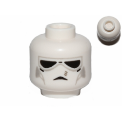 Minifigure, Head Alien with Face Mask with Black Goggles Pattern (SW V-wing Pilot)