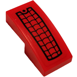 Slope, Curved 2 x 1 x 2/3 with Black Spider Web Pattern (Sticker) - Set 76114 Slope, Curved 2 x 1 x 2/3 with Black Spider Web Pattern (Sticker) - Set 76114