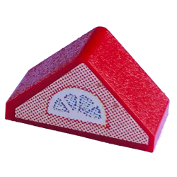 Slope 45 2 x 1 Double with Inside Bar with Half Circle on Light Salmon Background Pattern on Both Sides (Stickers) - Set 3243 Slope 45 2 x 1 Double with Inside Bar with Half Circle on Light Salmon Background Pattern on Both Sides (Stickers) - Set 3243