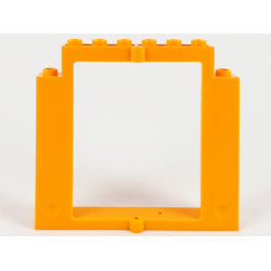Door, Frame 2 x 8 x 6 Swivel without Bottom Notches - Medium Orange Door, Frame 2 x 8 x 6 Swivel without Bottom Notches - Medium Orange