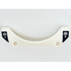 Technic, Panel Car Mudguard Arched 9 x 2 x 3 Straight Top with Silver Hood Latches on Dark Blue Background Pattern (Stickers) - Set 42109 Technic, Panel Car Mudguard Arched 9 x 2 x 3 Straight Top with Silver Hood Latches on Dark Blue Background Pattern (Stickers) - Set 42109