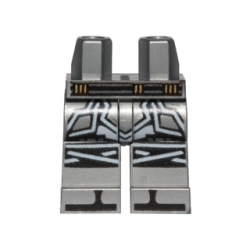 Hips and Legs with Silver Armor, Knee Straps and Black Zoris Pattern Hips and Legs with Silver Armor, Knee Straps and Black Zoris Pattern