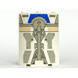 Cylinder Quarter 4 x 4 x 6 with SW Droid Escape Pattern Cylinder Quarter 4 x 4 x 6 with SW Droid Escape Pattern