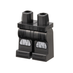 Hips and Legs with Black Coattails, Silver Knee Pads, Dark Silver Smudges Pattern Hips and Legs with Black Coattails, Silver Knee Pads, Dark Silver Smudges Pattern