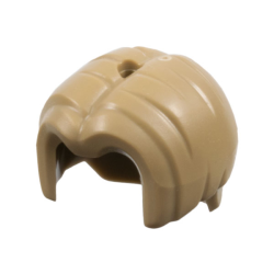 Minifigure, Hair Bowl Cut Parted in Center, Hole on Top Minifigure, Hair Bowl Cut Parted in Center, Hole on Top