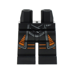 Hips and Legs with SW Coattails with Silver and Orange Hem, Knee Wrappings Pattern Hips and Legs with SW Coattails with Silver and Orange Hem, Knee Wrappings Pattern