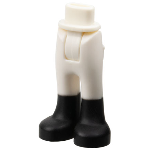 Деталь LEGO 92253c00pb02 Mini Doll Hips and Trousers with Back Pockets with Black Boots Pattern - Thick Hinge
