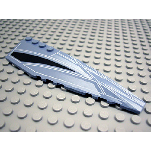 Деталь LEGO 42060pb05 Wedge 12 x 3 Right with Alpha Team Arctic Wraparound Pattern