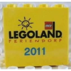 Brick 2 x 4 x 3 with Legoland Feriendorf 2011 Pattern