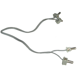 Electric, Wire 12V / 4.5V with 2 Leads, 28 Studs (22cm) Long with 4 Light Gray Electric, Connector, 1-Way Male Squared Electric, Wire 12V / 4.5V with 2 Leads, 28 Studs (22cm) Long with 4 Light Gray Electric, Connector, 1-Way Male Squared