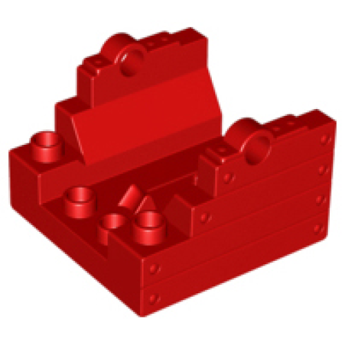 Деталь LEGO 54849 Duplo Cannon Base 4 x 4 - Red