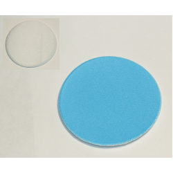 Duplo, Cloth Carpet 4 x 4 Round with White and Medium Azure Sides, One Side Plush Duplo, Cloth Carpet 4 x 4 Round with White and Medium Azure Sides, One Side Plush