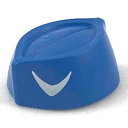 Minifigure, Headgear Cap, Butcher / Food Service with White Boomerang Pattern Minifigure, Headgear Cap, Butcher / Food Service with White Boomerang Pattern