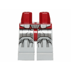 Hips and Light Bluish Gray Legs with SW Silver Armor Pattern Hips and Light Bluish Gray Legs with SW Silver Armor Pattern