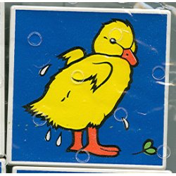 Duplo, Tile 2 x 2 x 1 with Duck Mosaic Picture 10 Pattern