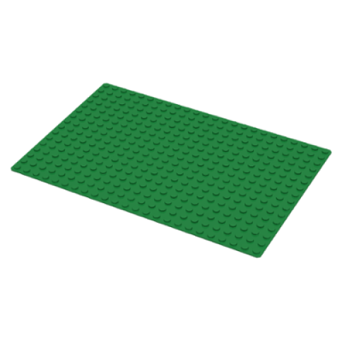 Деталь LEGO 3334 Baseplate 16 x 24 - Green