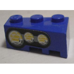 Wedge 3 x 2 Left with 3 Round Headlights Pattern Right (Sticker) - Set 8462