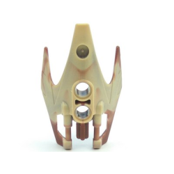 Bionicle Shoulder Armor, Vorox with Marbled Reddish Brown Pattern