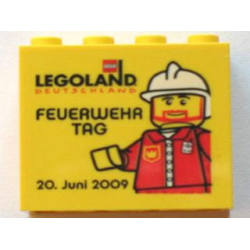 Brick 2 x 4 x 3 with Feuerwehrtag 20. Juni 2009 Pattern