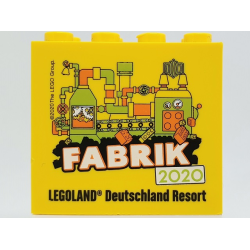 Brick 2 x 4 x 3 with Legoland Deutschland Resort Fabrik 2020 Pattern