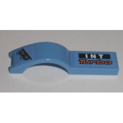 Vehicle, Mudguard 1 x 4 1/2 with Headlights and 'INT Turbo' Pattern Model Left Side (Stickers) - Set 8193
