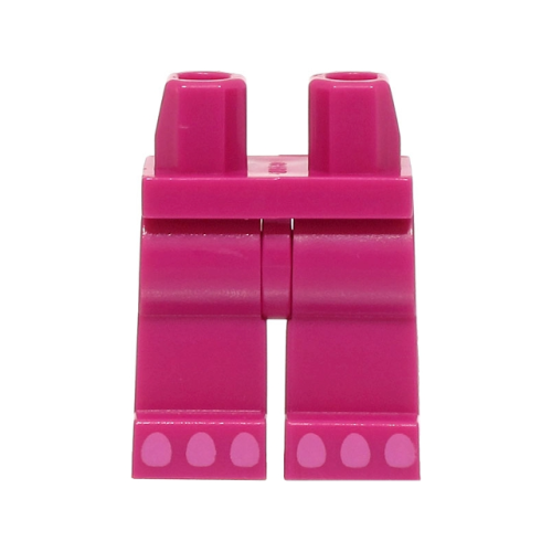 Деталь LEGO 970c00pb1329 Hips and Legs with 6 Dark Pink Toes Pattern (BAM)