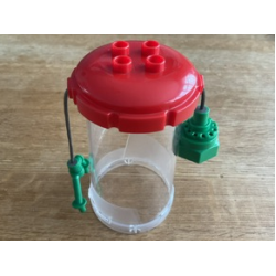Duplo Cart Lid Octagonal with 2 x 2 Studs, Trans-Clear Cylinder and Green Weight Duplo Cart Lid Octagonal with 2 x 2 Studs, Trans-Clear Cylinder and Green Weight
