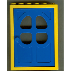 Door, Frame 2 x 6 x 7 with Blue Fabuland Door 1 x 6 x 7 with Round Pane in 4 Sections (4071 / 4072) Door, Frame 2 x 6 x 7 with Blue Fabuland Door 1 x 6 x 7 with Round Pane in 4 Sections (4071 / 4072)