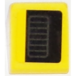 Slope 30 1 x 1 x 2/3 with Chevrolet Corvette Bumper Air Vent Pattern Model Left Side (Sticker) - Set 75870