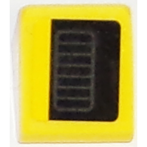 Деталь LEGO 54200pb077L Slope 30 1 x 1 x 2/3 with Chevrolet Corvette Bumper Air Vent Pattern Model Left Side (Sticker) - Set 75870