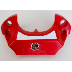 Sports Hockey Chest Protector with NHL Logo on Red Background and White Stripe Pattern (Stickers) - Set 3540 Sports Hockey Chest Protector with NHL Logo on Red Background and White Stripe Pattern (Stickers) - Set 3540