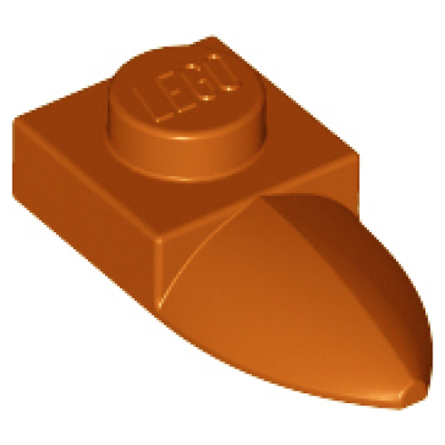 Деталь LEGO 49668 Plate, Modified 1 x 1 with Tooth Horizontal