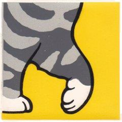 Duplo, Tile 2 x 2 x 1 with Cat Mosaic Picture 06 Pattern Duplo, Tile 2 x 2 x 1 with Cat Mosaic Picture 06 Pattern