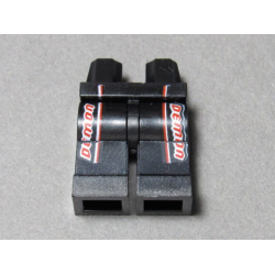 Hips and Legs with 'DEMON', White and Red Stripes Pattern Hips and Legs with 'DEMON', White and Red Stripes Pattern