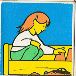 Duplo, Tile 2 x 2 x 1 with Home Mosaic Picture 17 Pattern