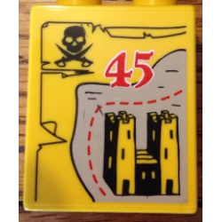 Duplo, Brick 1 x 2 x 2 with Elephant and 45 Visit LEGOLAND Windsor Pattern