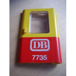 Door 1 x 4 x 5 Train Right, Thin Support at Bottom with Red Bottom Half and 'DB 7735' Pattern (Sticker) - Set 7735 Door 1 x 4 x 5 Train Right, Thin Support at Bottom with Red Bottom Half and 'DB 7735' Pattern (Sticker) - Set 7735