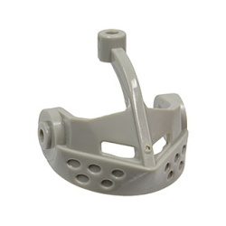 Minifigure, Visor Pointed - Light Gray