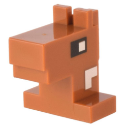 Creature Head Pixelated Horse with Eyes and Side of Nose and Side of Neck Pattern (Minecraft Horse) Creature Head Pixelated Horse with Eyes and Side of Nose and Side of Neck Pattern (Minecraft Horse)